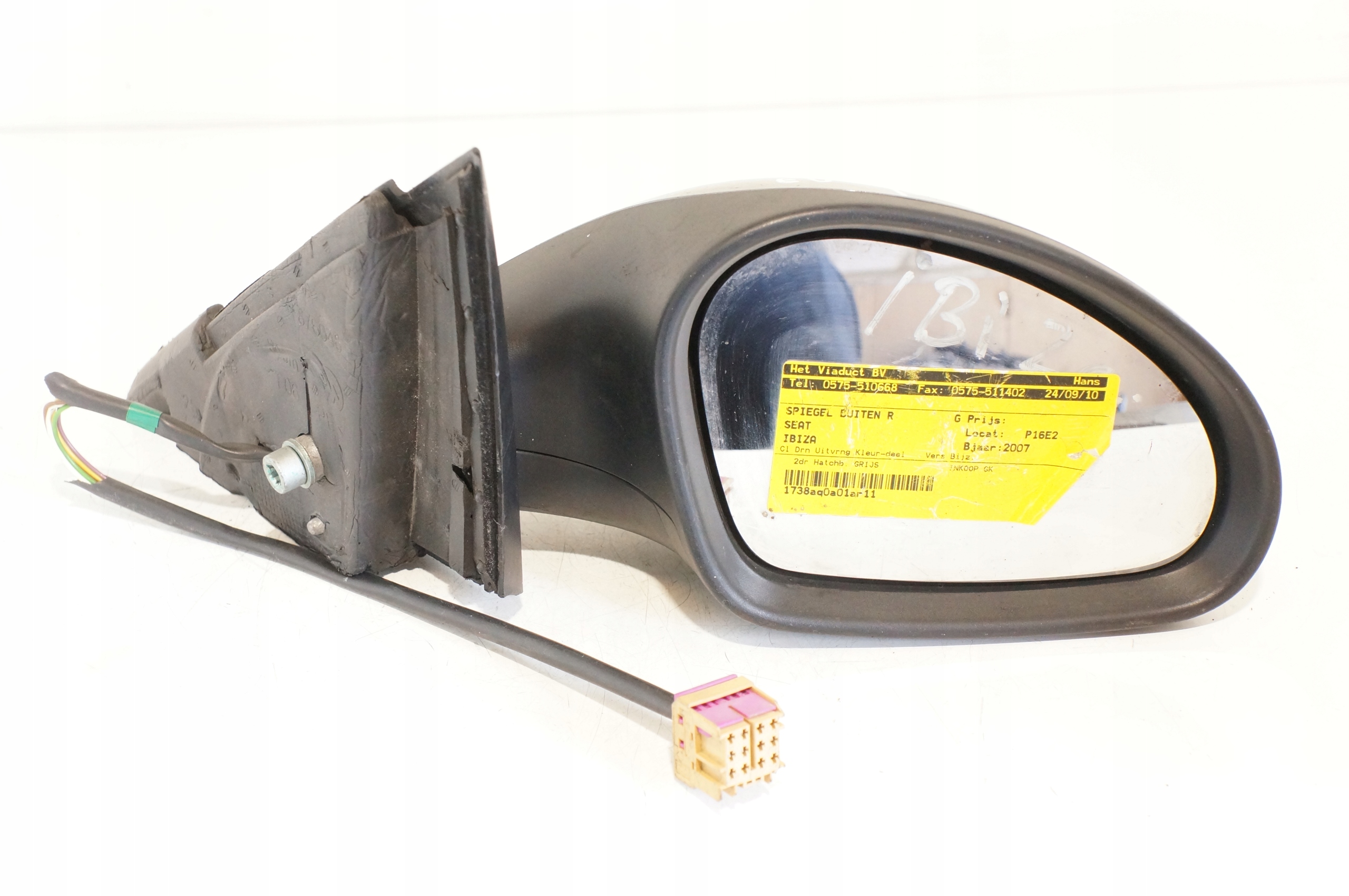 LUSTERKO ZEWNĘTRZNE PRAWE SEAT IBIZA III 3D 5PIN