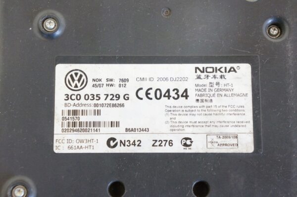 12574610905-696b60b3c9e56 MODUŁ STEROWNIK BLUETOOTH VW PASSAT B6 3C0035729C