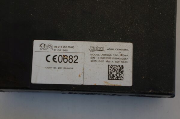 MODUŁ CENTRALNEGO ZAMKA C4 PICASSO II 9801695280