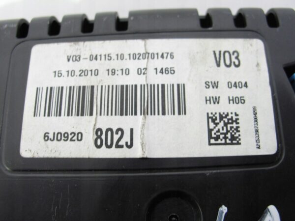 LICZNIK ZEGARY SEAT IBIZA IV 1.2 TDI 6J0920802J