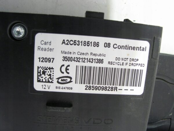 STACYJKA KARTY CAPTUR MEGANE 1.5DCI 285909828R KPL