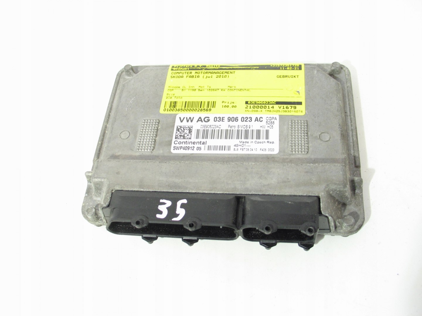 KOMPUTER SILNIKA VW POLO FABIA II 1.2B 03E906023AC