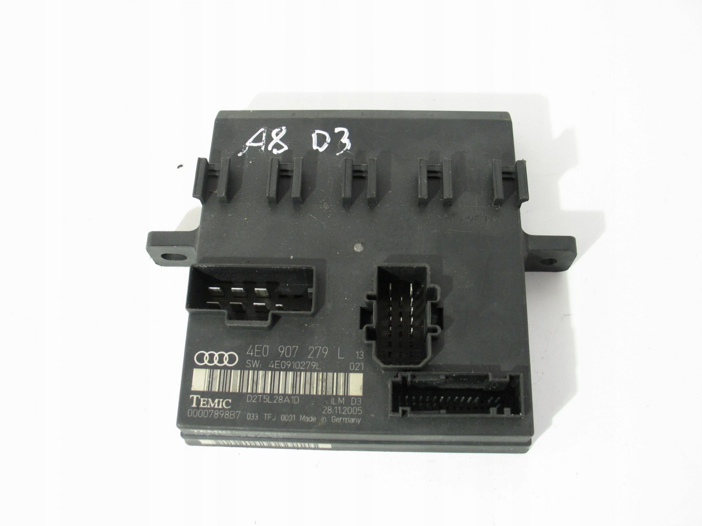 13505546200-696b466ac6dad MODUŁ STEROWNIK ŚWIATEŁ AUDI A8 D3 4E0907279L