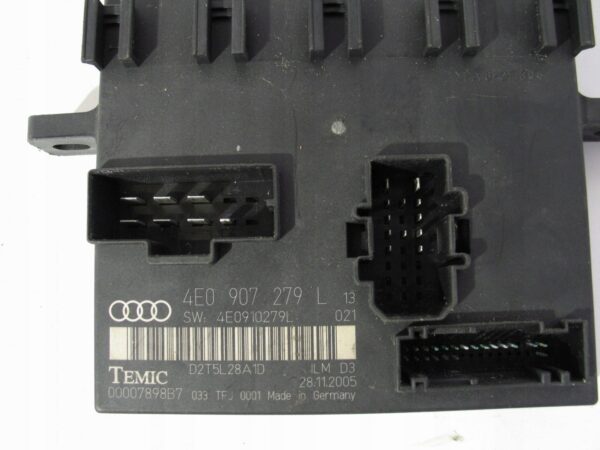 13505546200-696b466ce76d3 MODUŁ STEROWNIK ŚWIATEŁ AUDI A8 D3 4E0907279L