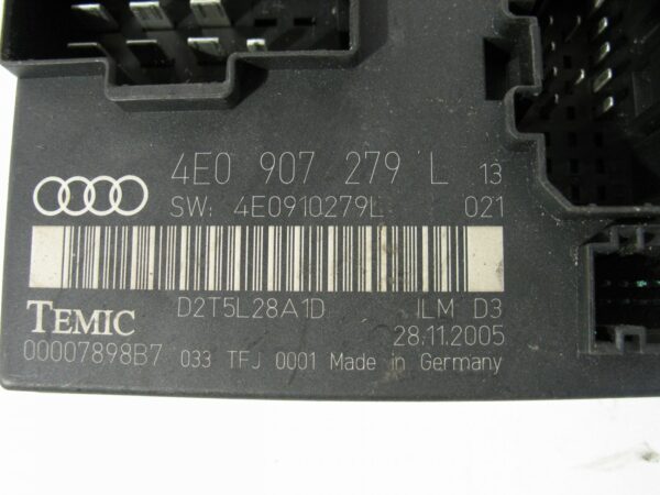 13505546200-696b466e111b9 MODUŁ STEROWNIK ŚWIATEŁ AUDI A8 D3 4E0907279L