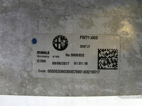 INTERCOOLER ALFA ROMEO GIULIA STELVIO 2.9 B 308737