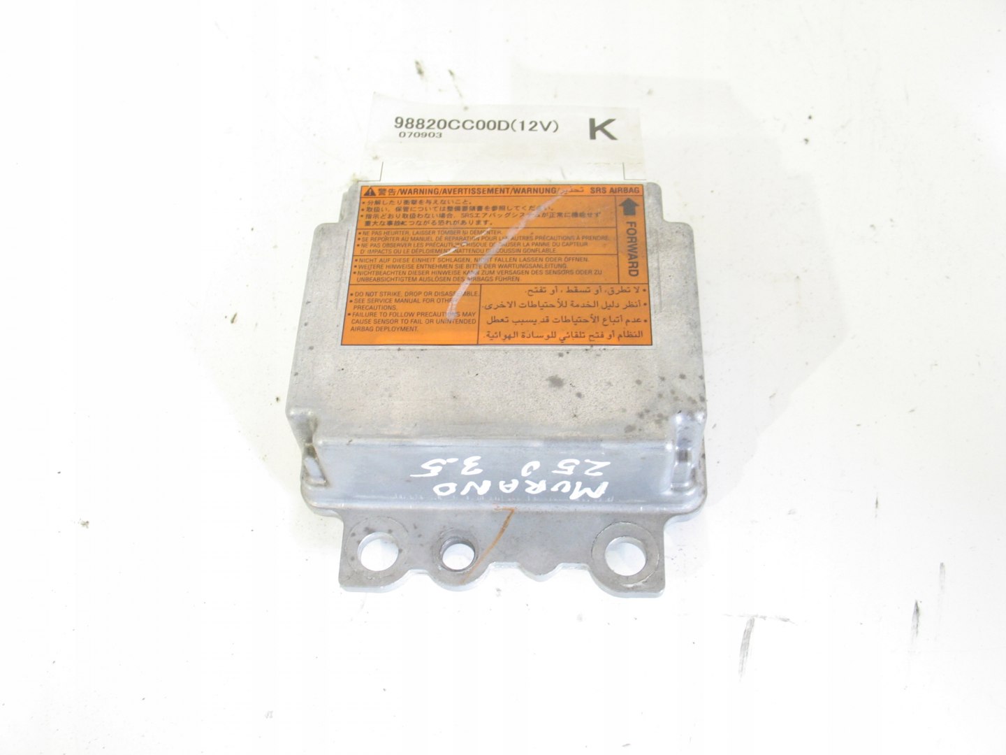 MODUŁ SENSOR AIRBAG NISSAN MURANO Z50 98820CC00D