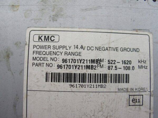 RADIO FABRYCZNE MP3 BLUETOOTH PICANTO 961701Y211