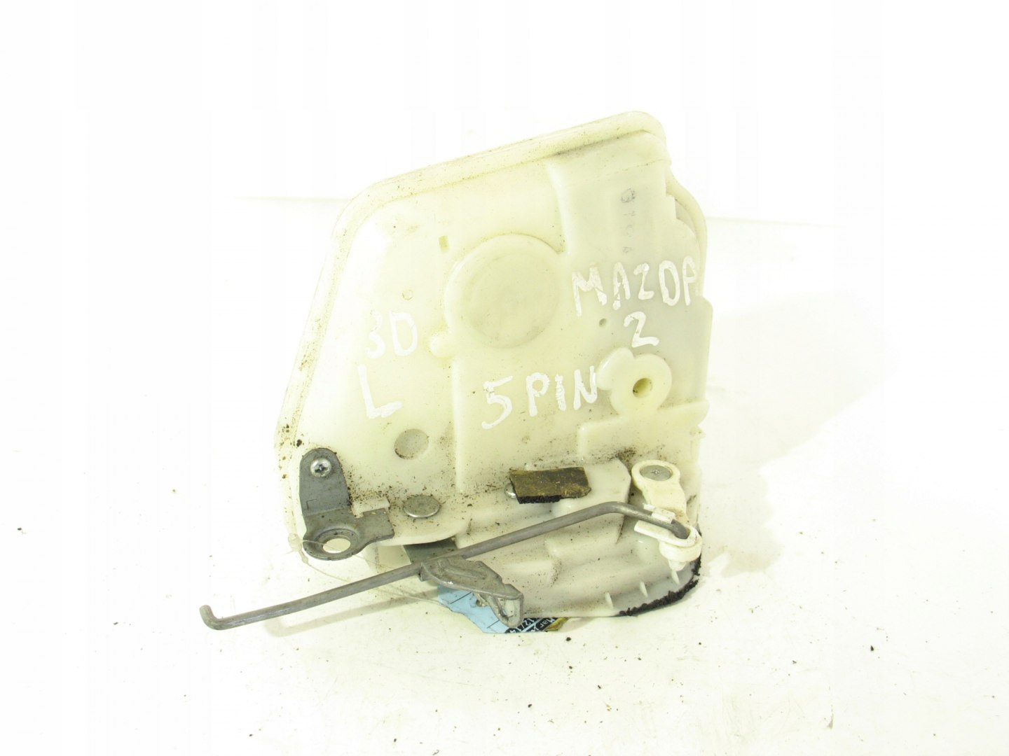 ZAMEK DRZWI LEWY PRZÓD MAZDA II 2 3D HB 5PIN EU