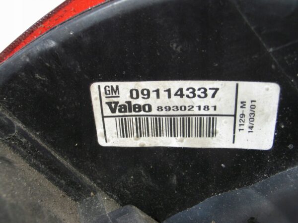 LAMPA PRAWY TYŁ OPEL CORSA C 5D HB 09114337 EU