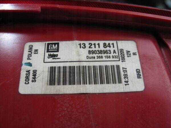 LAMPA PRAWY TYŁ OPEL CORSA D 3D HB 13211841 EU