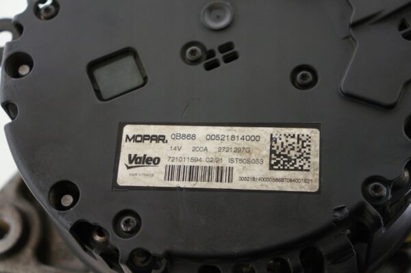 ALTERNATOR SILNIKA FIAT 500 PANDA III YPSILON 1,0 HYBRID MILD 00521814000