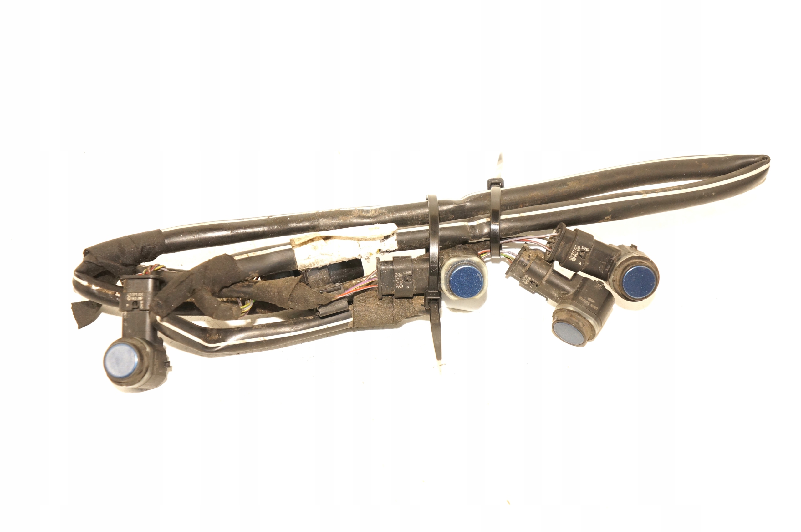 WIĄZKA CZUJNIK PARKOWANIA 4X PDC TYŁ VW POLO V 6R IBIZA IV 6J 6R0971065 KPL