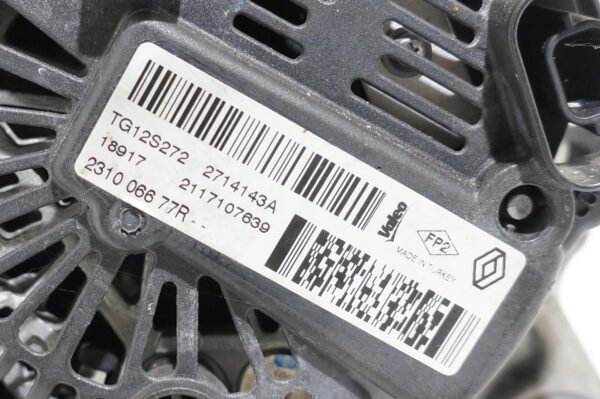ALTERNATOR RENAULT CLIO CAPTUR DACIA 1.2 TCE 231006677R