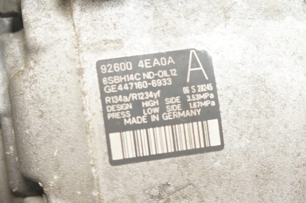 KOMPRESOR KLIMATYZACJI NISSAN NOTE RENAULT CLIO 1.5 DCI 447160-6933