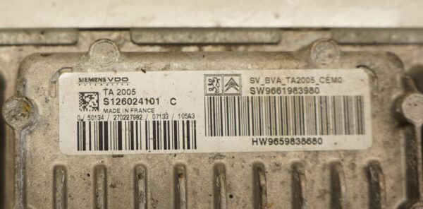 17089943564-6969276e8eb3d STEROWNIK SKRZYNI MINI PEUGEOT 207 CITROEN C4 1.6 VTI S126024101C