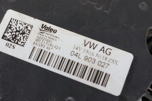 ALTERNATOR GOLF PASSAT A4 B8 PASSAT 2.0TDI 04L903027