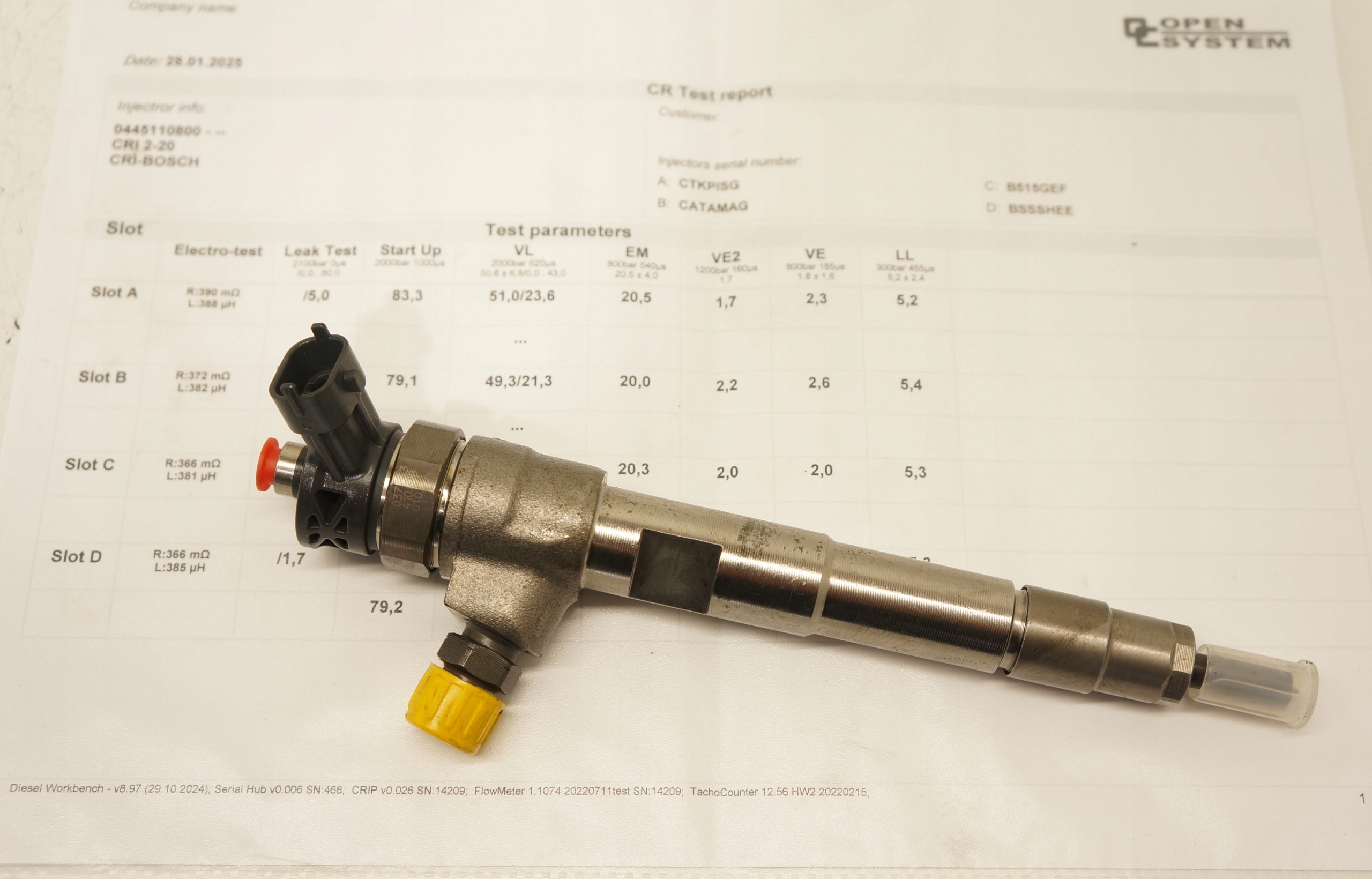 WTRYSKIWACZ WTRYSK MERCEDES RENAULT W177 CAPTUR 2 1,5 BLUE DCI 0445110800