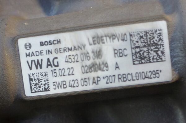 MAGLOWNICA PRZEKŁADNIA KIEROWNICZA VW GOLF VIII LEON A3 OCTAVIA 5WB423051AP