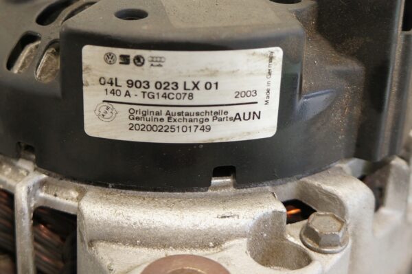 ALTERNATOR VW GOLF SEAT LEON AUDI A3 1,6 TDI 04L903023LX