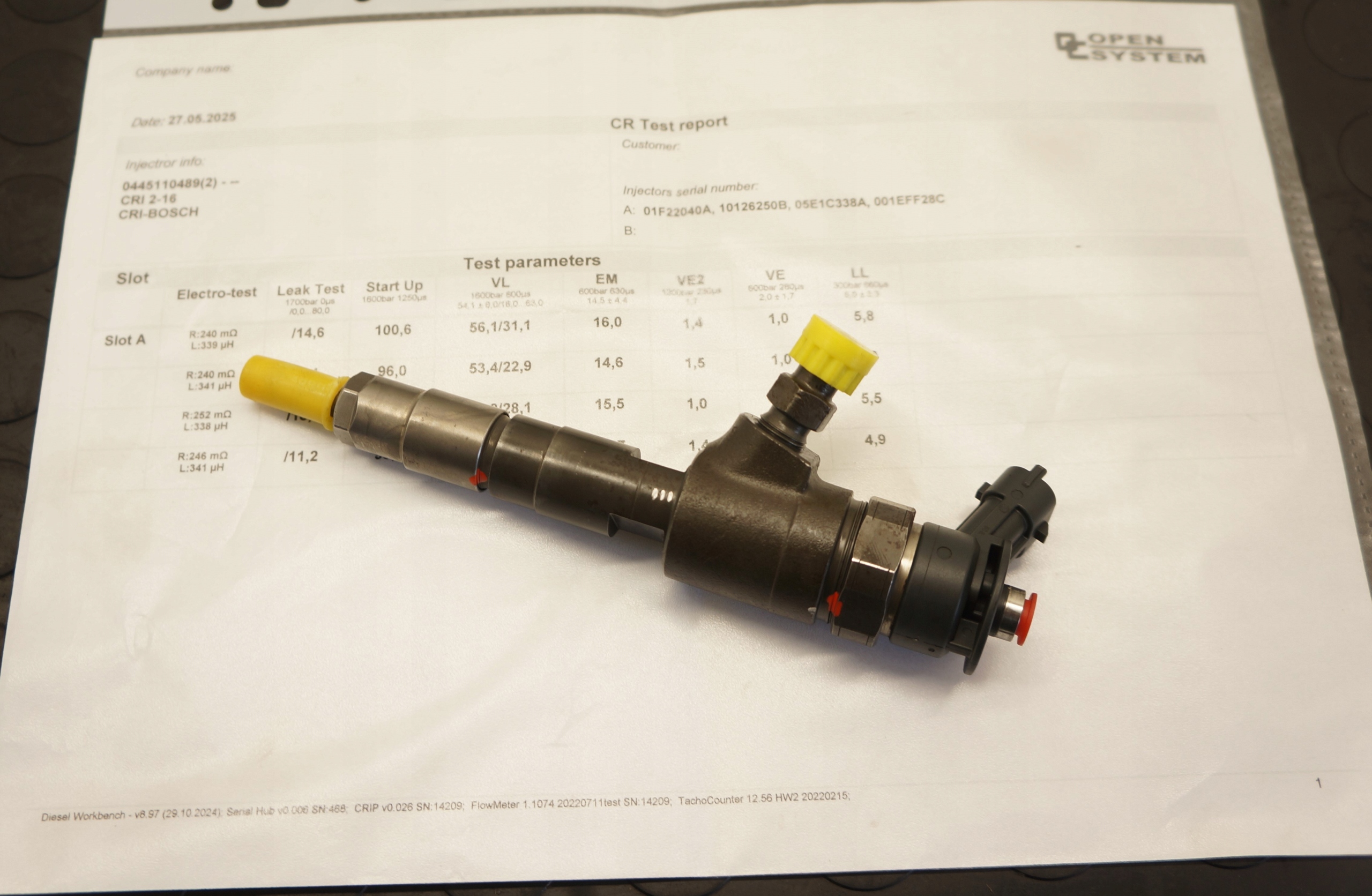 17718514780-6969141e56b85 WTRYSKIWACZ WTRYSK FORD FIESTA B-MAX 1.5 1.6 TDCI 0445110489 WYDRUK