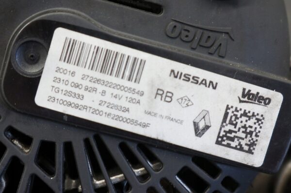 17835235766-696936ad017a1 ALTERNATOR NISSAN MICRA K14 CLIO 1.0 TCE 231009092R