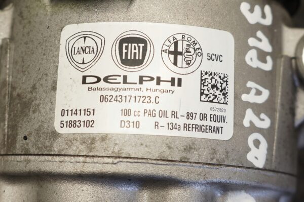 KOMPRESOR KLIMATYZACJI FIAT PANDA III 500 0,9T 312A2000 51883102