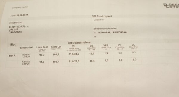 18063453959-6968efab61c01 WTRYSKIWACZ WTRYSK FIAT DOBLO FIORINO CORSA 1,3 JTD CDTI 0445110326 WYDRUK