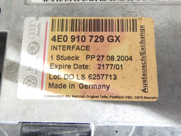 MODUŁ STEROWNIK MMI AUDI A8 D3 4E0035729 4E0910729G 4E0910729GX