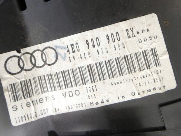 18094361988-6968ecc64cace Licznik ZEGARY Audi A8 S8 D3 4E 4.2 V8 4E0920900EX 4E0910900