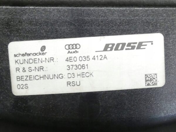 Subwoofer GŁOŚNIK Audi A8 S8 D3 4E 4E0035412A
