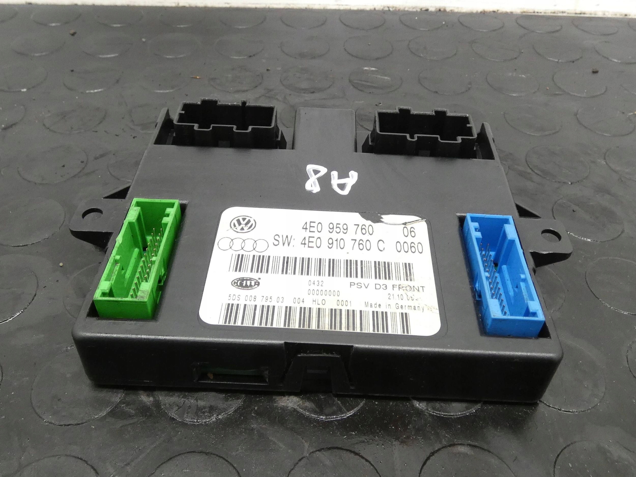 Moduł fotela Audi A8 S8 D3 4E 4E0959760 4E0910760C