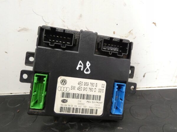 Moduł fotela Audi A8 S8 D3 4E 4E0959760B 4E0910760D