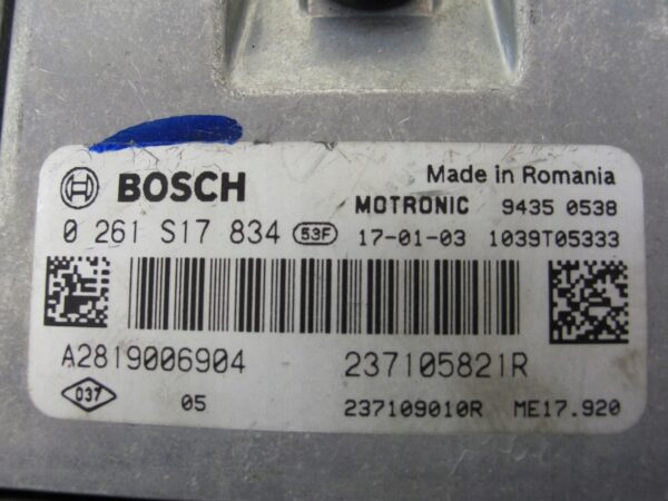 KOMPUTER SILNIKA TWINGO FORFOUR 0,9TCE 0261S17834