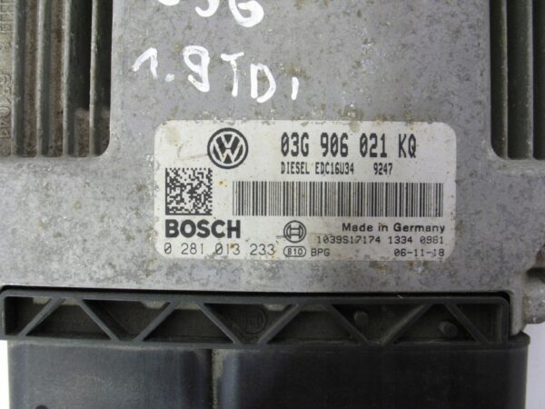 KOMPUTER SILNIKA VW GOLF V A3 1.9 TDI 03G906021KQ