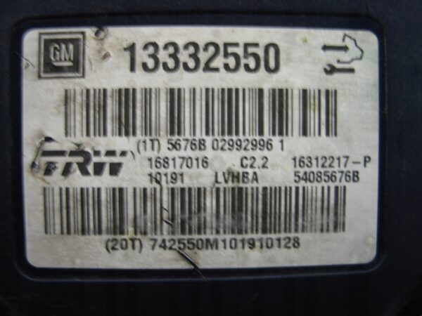 POMPA ABS OPEL INSIGNIA A 13332550