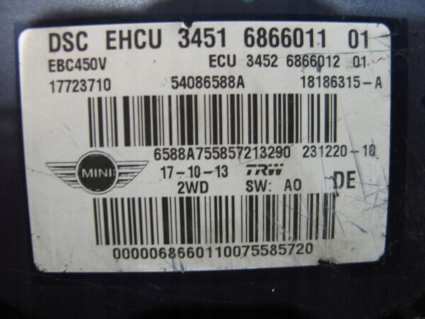 POMPA ABS MINI COOPER R60 54086588A 3451686601201