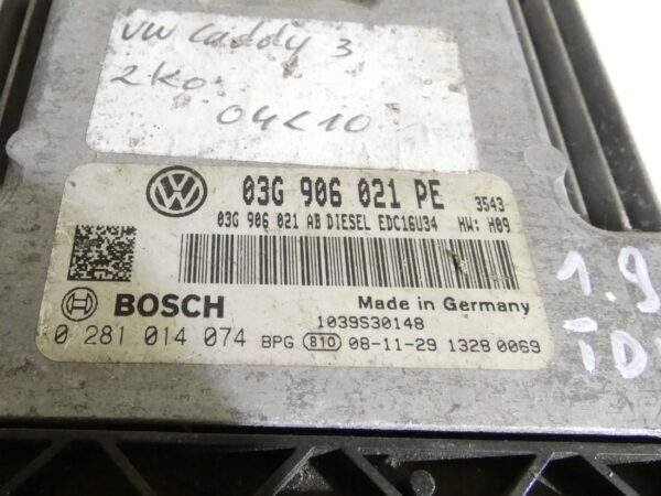 18152485321-6968e0d8a22b2 Sterownik silnika Volkswagen Caddy 1.9 TDI 03G906021PE
