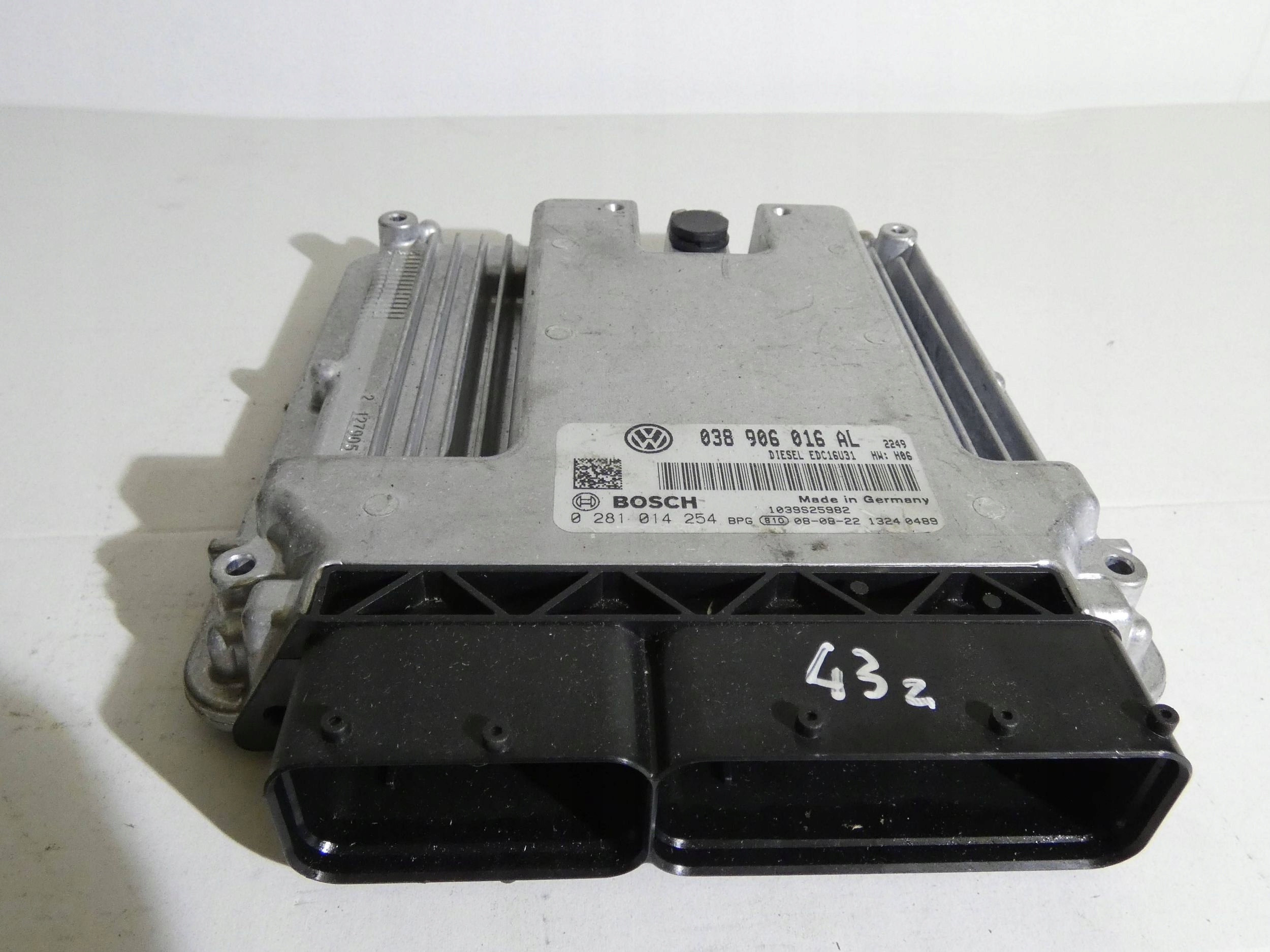 18154469065-6968e0c9eb33e Sterownik silnika Volkswagen Transporter Caravelle T5 1.9 TDI 038906016AL