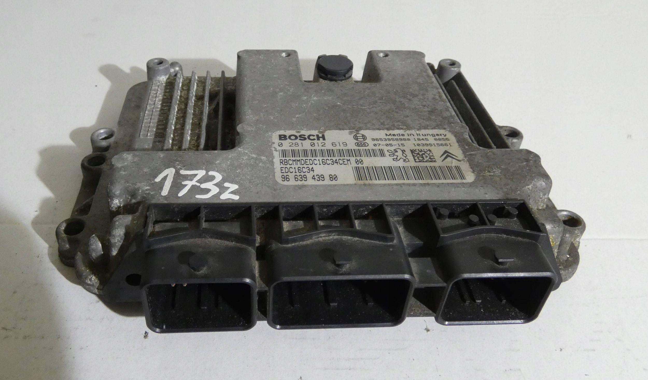 Sterownik silnika FORD FOCUS CITROEN PEUGEOT 207 1,6 TDCI HDI 9653958980