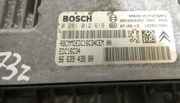 18154509011-6968e0c64a311 Sterownik silnika FORD FOCUS CITROEN PEUGEOT 207 1,6 TDCI HDI 9653958980