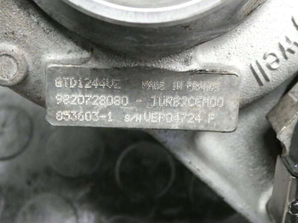 TURBOSPRĘŻARKA Turbo CITROEN C3 RIFTER PARTNER 1,5 E-HDI 9820728080