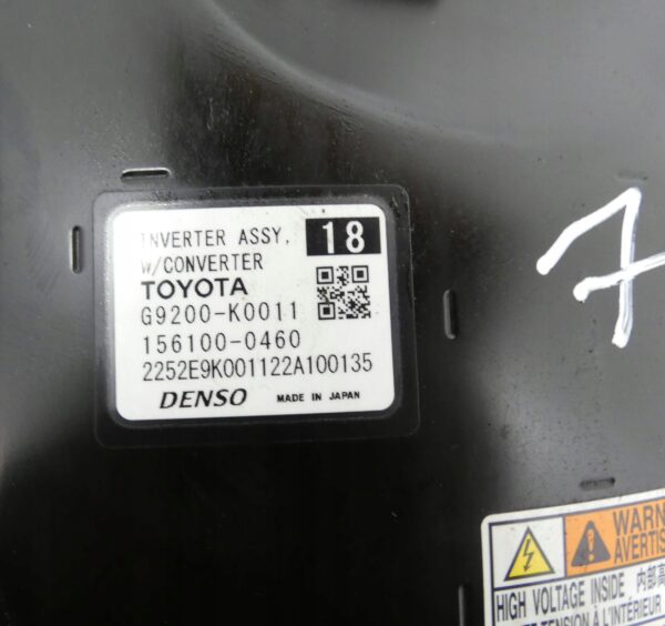 Inwerter/przetwornica napięcia Toyota Yaris 1.5 M15A G9200K0011 1561000460