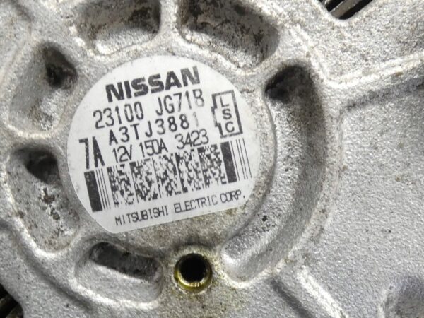Alternator NISSAN QASHQAI X-TRAIL RENAULT ESPACE LAGUNA 2.0 DCI 23100JG71B