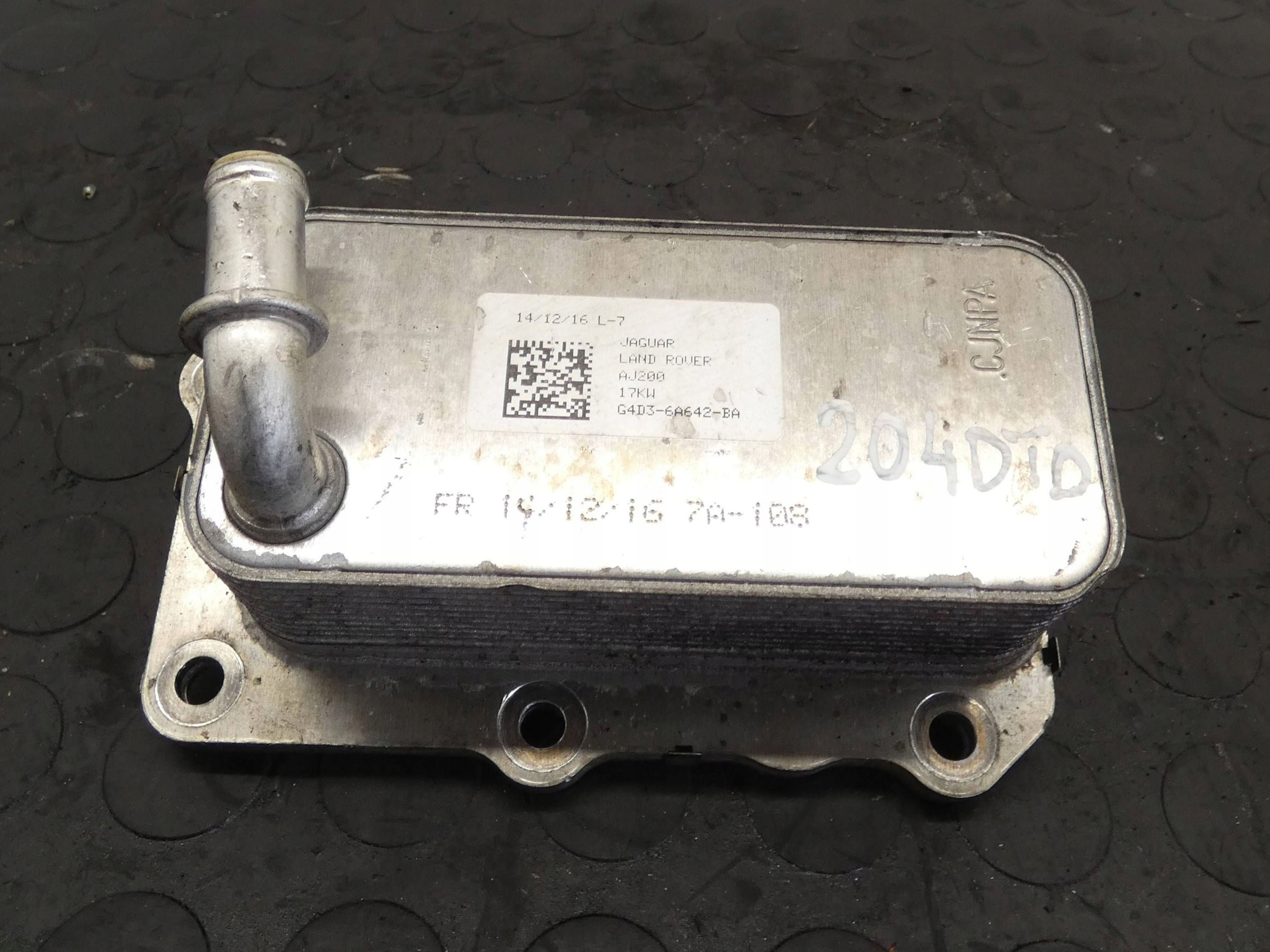 18251291289-696e3b355f445 Chłodnica oleju LANDROVER DISCOVERY SPORT F-PACE 2.0D G4D36A642BA