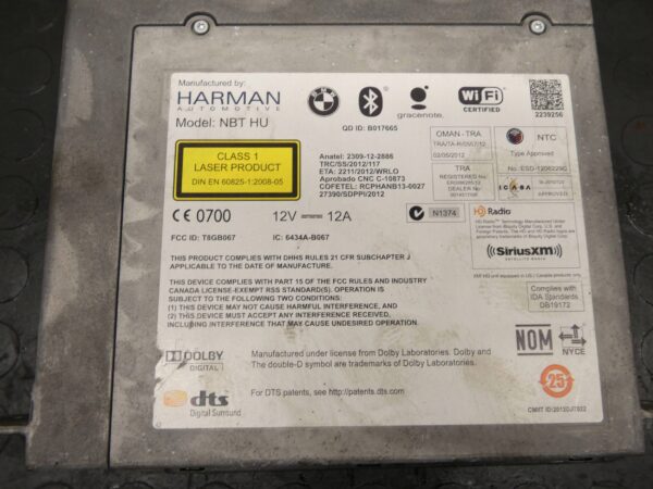 RADIO Stacja multimedialna BMW 3 F30 F31 F34 4 F32 F36 5 F10 CI9383060