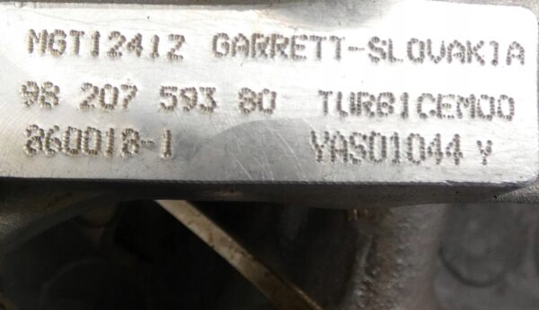18274390193-697880c2058a1 TURBOSPRĘŻARKA Turbo PEUGEOT 2008 308 CITROEN C3 1,2THP 9820759380