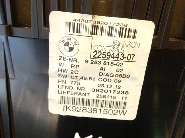 LICZNIK ZEGARY BMW X1 E84 3 E90 E91 2.0 D 9283815