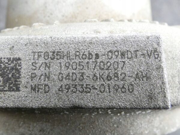 TURBOSPRĘŻARKA Turbo JAGUAR F-PACE LAND ROVER VELAR 2.0D G4D36K682AH