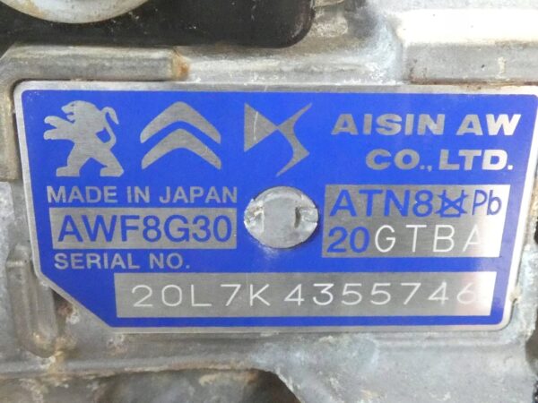 SKRZYNIA BIEGÓW CITROEN C4 PEUGEOT 2008 OPEL ASTRA 1.2THP 20GTBA